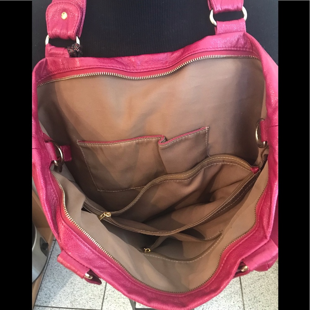 Euc Coco Since 1971 Raspberry Tote - image 5